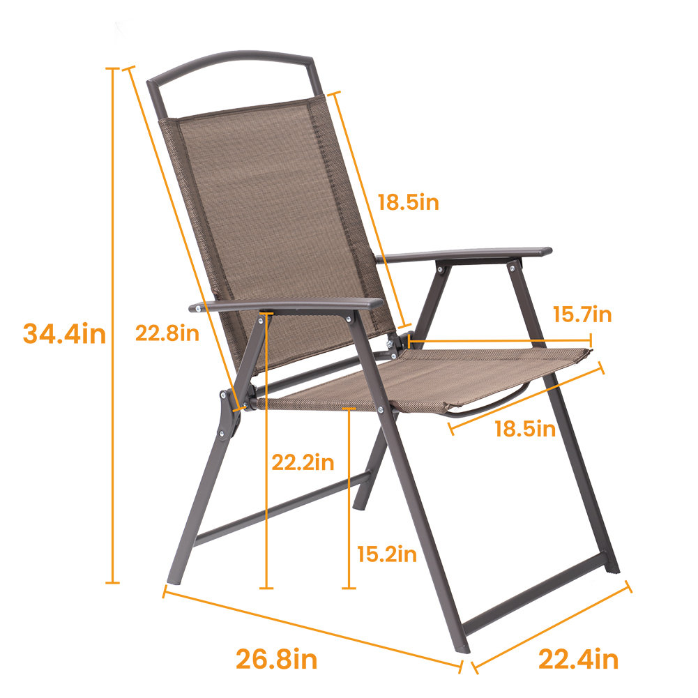 Latitude Run® Spooner Folding Patio Dining Chair & Reviews Wayfair